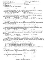 Đề kiểm tra chất lượng định kỳ1 tiết docx