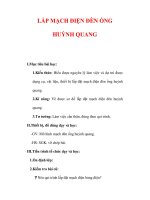 Giáo án Công nghệ lớp 9 : Tên bài dạy : LẮP MẠCH ĐIỆN ĐÈN ỐNG HUỲNH QUANG pdf