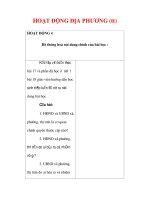 Giáo án Công dân lớp 7 : Tên bài dạy : HOẠT ĐỘNG ĐỊA PHƯƠNG (tt) doc