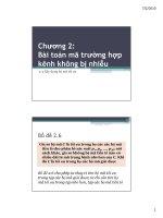 Bài toán mã trường hợp kênh không bị nhiễu - Phần 4 pps