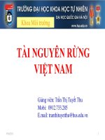 TÀI NGUYÊN RỪNG VIỆT NAM doc