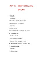 Giáo án Địa Lý 7 : Tên bài dạy : DÂN CƯ – KINH TẾ CHÂU ĐẠI DƯƠNG ppsx