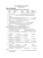 ĐỀ THI THỬ HSG LẦN 5 NĂM 2011 MÔN: ANH VĂN pot