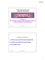 BẢO QUẢN, CHẾ BIẾN SAU THU HOẠCH - CHƯƠNG 5 ppt