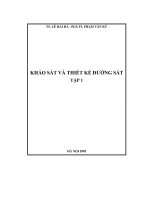 Khảo sát và thiết kế đường sắt part 1 potx