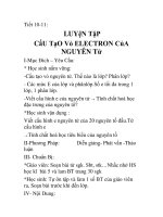 Giáo án hóa học 10_Tiết 10-11 ppsx