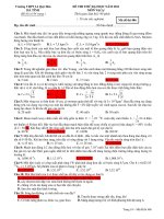 ĐỀ THI THỬ ĐẠI HỌC NĂM 2011 MÔN Vật Lý - Mã đề thi 486 ppsx