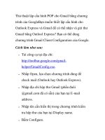 Thủ thuật lập cấu hình POP cho Gmail bằng chương trình của Google ppt