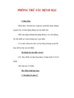 Giáo án Công nghệ lớp 7 : Tên bài dạy : PHÒNG TRỪ SÂU BỆNH HẠI pdf