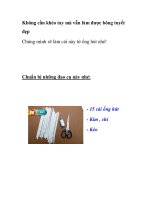 Không cần khéo tay mà vẫn làm được bông tuyết đẹp pdf