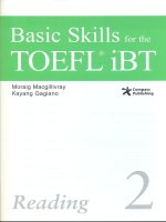 basic skills toef ibt reading 2
