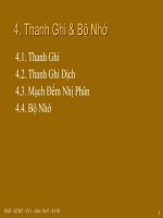 BÀI GIẢNG KIẾN TRÚC MÁY TÍNH_PHẦN 3 potx