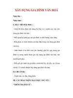 Giáo án Công dân lớp 7 : Tên bài dạy : XÂY DỰNG GIA ĐÌNH VĂN HOÁ doc