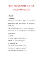 Giáo án Địa Lý 7 : Tên bài dạy : HOẠT ĐỘNG KINH TẾ CỦA CON NGƯỜI Ở VÙNG NÚI pot