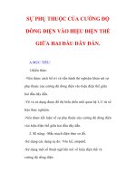 Giáo án Vật lý lớp 9 : Tên bài dạy : SỰ PHỤ THUỘC CỦA CƯỜNG ĐỘ DÒNG ĐIỆN VÀO HIỆU ĐIỆN THẾ GIỮA HAI ĐẦU DÂY DẪN. pps