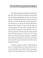 Giáo trình phân tích quy trình vận dụng nguyên lý của nền kinh tế thị trường phát triển ở trình độ cao p1 potx