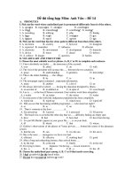 Đề thi tổng hợp Môn: Anh Văn – Đề 14 pptx