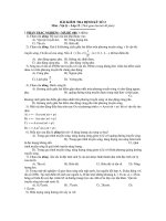 BÀI KIỂM TRA ĐỊNH KỲ SỐ 2 Môn : Vật lý – MÃ ĐỀ 001 pdf