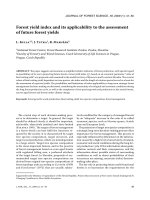 Báo cáo lâm nghiệp: 