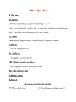 Giáo án Hóa Hoc 8: BÀI LUYỆN TẬP 4 potx