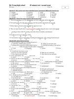 Ha Trung high school 45-minute test ( second term) ppt