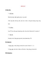 Giáo án Vật Lý lớp 8: ÁP SUẤT docx