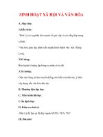 Giáo án Lịch sử lớp 7 : Tên bài dạy : SINH HOẠT XÃ HỘI VÀ VĂN HÓA ppt
