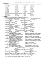 LUYỆN THI ANH VĂN TN- ĐH NĂM 2011 – ĐỀ 11 pot