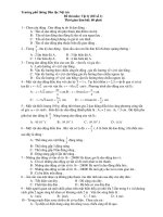 Đề thi môn: Vật lý (Đề số 1) Trường phổ thông Dân tộc Nội trú potx