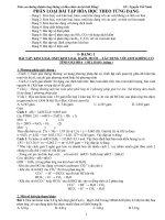 ôn thi đại học môn hóa hay nhất