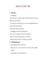 Giáo án Địa Lý 7 : Tên bài dạy : DÂN CƯ BẮC MĨ pptx