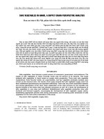 Báo cáo nông nghiệp: 