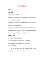 Giáo án Công dân lớp 7 : Tên bài dạy : TỰ TRỌNG ppsx
