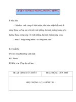 Giáo án Hình Học lớp 8: LUYỆN TẬP MẶT PHẲNG, ĐƯỜNG THẲNG doc