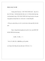 Phương pháp dạy Chương trình Toán lớp 5 - TRỪ SỐ ĐO THỜI GIAN pdf