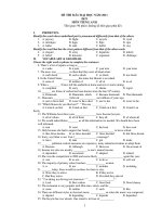 ĐỀ THI MẪU ĐẠI HỌC NĂM 2011 Đề 8 docx