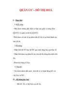 Giáo án Địa Lý 7 : Tên bài dạy : QUẦN CƯ – ĐÔ THỊ HOÁ pdf