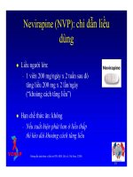 Bài giảng điều trị HIV : Thuốc kháng retrovirus - Liều dùng và tác dụng phụ part 4 pps