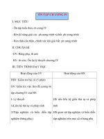 Giáo án Đại Số lớp 8: ÔN TẬP CH ƯƠNG IV pdf