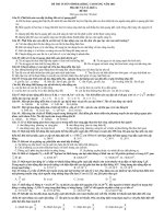 ĐỀ THI TUYỂN SINH ĐẠI HỌC, CAO ĐẲNG NĂM 2011 Môn thi: VẬT LÍ, khối A ĐỀ 003 pot