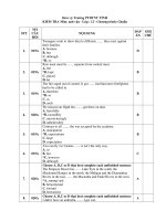 KIỂM TRA MÔN ANH VĂN LƠP 12 pdf