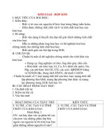 Giáo án Hóa Học lớp 12: KIM LOẠI . HỢP KIM doc