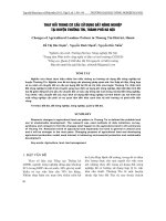 Báo cáo nông nghiệp: 