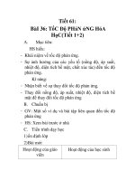 Giáo án hóa hoc 10_Tiết 61+62 potx