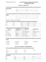 KỲ THI THỬ HỌC SINH GIỎI TỈNH LỚP 12 NĂM HỌC 2010 - 2011 docx