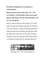 Di chuyển dễ dàng giữa các ứng dụng với VistaSwithcher ppt
