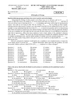 ĐỀ THI THỬ ĐẠI HỌC LẦN II NĂM HỌC 2010-2011 MÔN: TIẾNG ANH - Mã đề: 986 doc