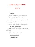 Giáo án Công nghệ lớp 7 : Tên bài dạy : LÀM ĐẤT GIEO ƯƠM CÂY TRỒNG pdf