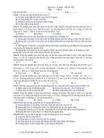 Kiểm tra :15 phút – Mã đề: 485 Môn :Vật lý doc