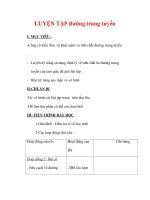 Giáo án môn Toán lớp 7 : Tên bài dạy : LUYỆN TẬP đường trung tuyến pdf